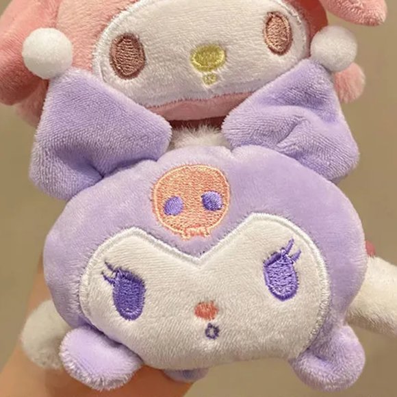 Devilishly Kawaii Plush Hair Claw | Hair Ponytail Updo Kuromi Hair Clip - Picture 3 of 4